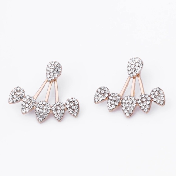 Crystal Ear Jackets Earrings - Picture 2 of 3